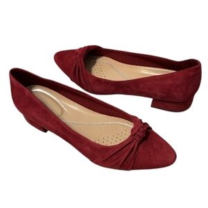 Easy Spirit | Eflex Caster Suede Slip-on Block Heel Dress Pumps Size 9M